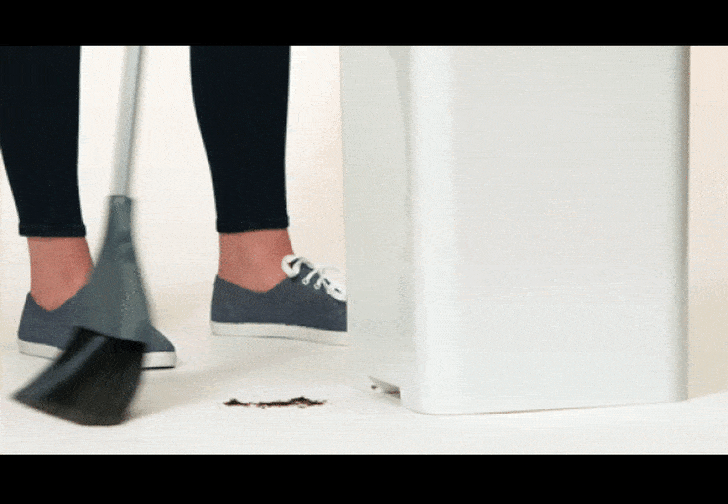 This Trash Can/Vacuum Combo Makes Dustpans Obsolete Mental Floss