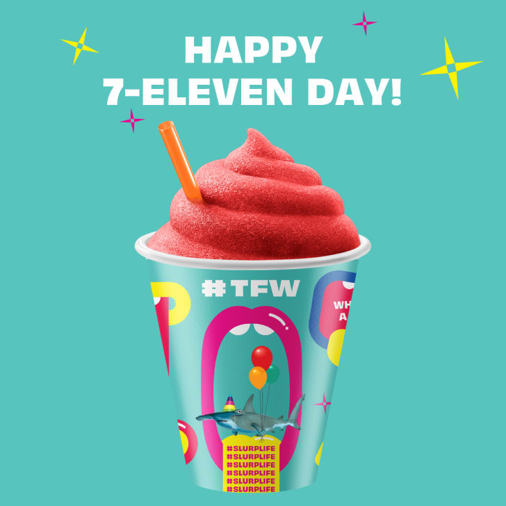 It's 7Eleven Day! Celebrate With a Free Slurpee Mental Floss