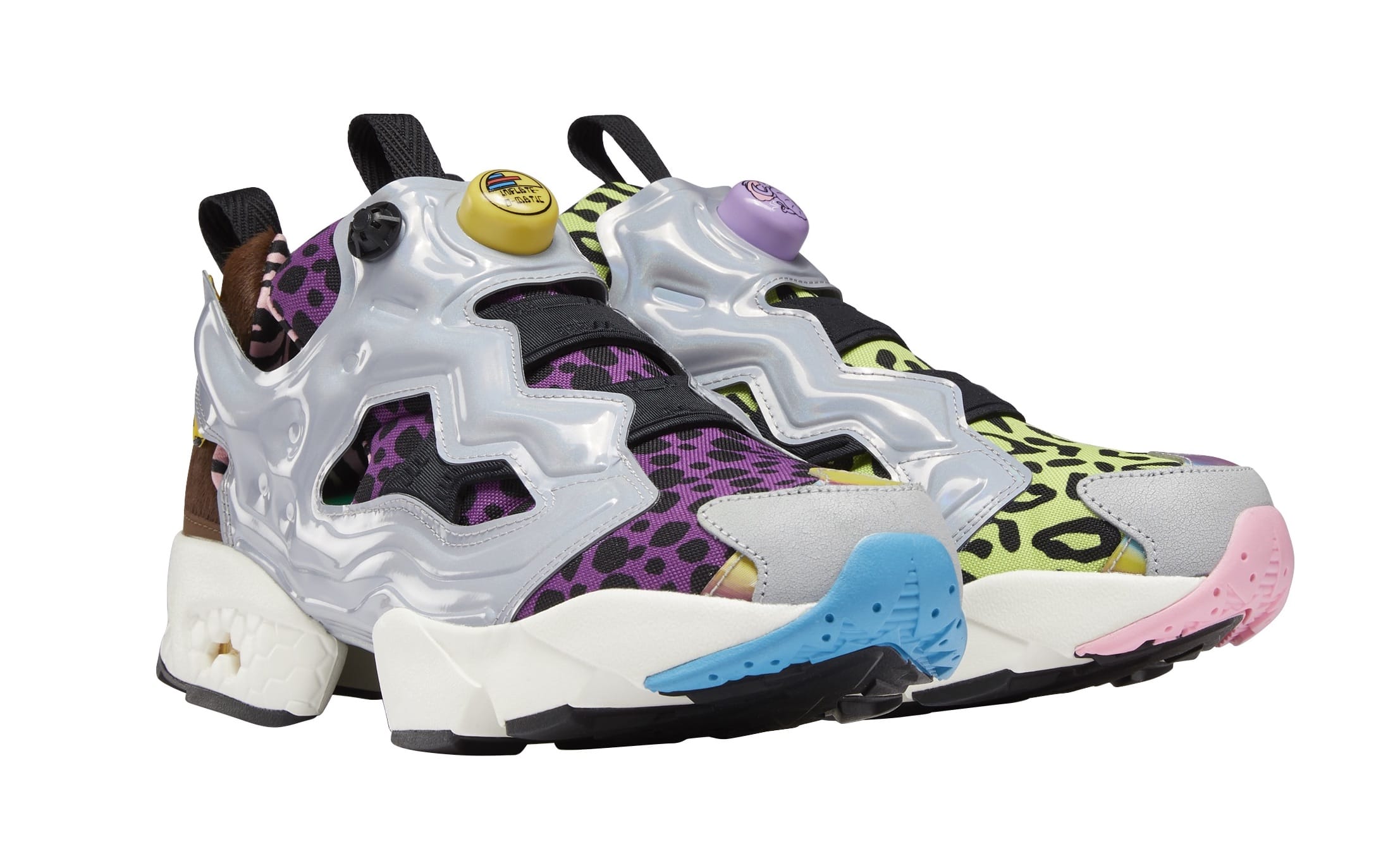 Reebok x The Jetsons & The Flintstones shoes and clothing collection. Instapump Fury 94 Shoes. Photo courtesy of Reebok.