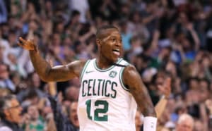 Celtics: Rozier Trolls Into Garden Rockin' Drew Bledsoe Patriots Jersey