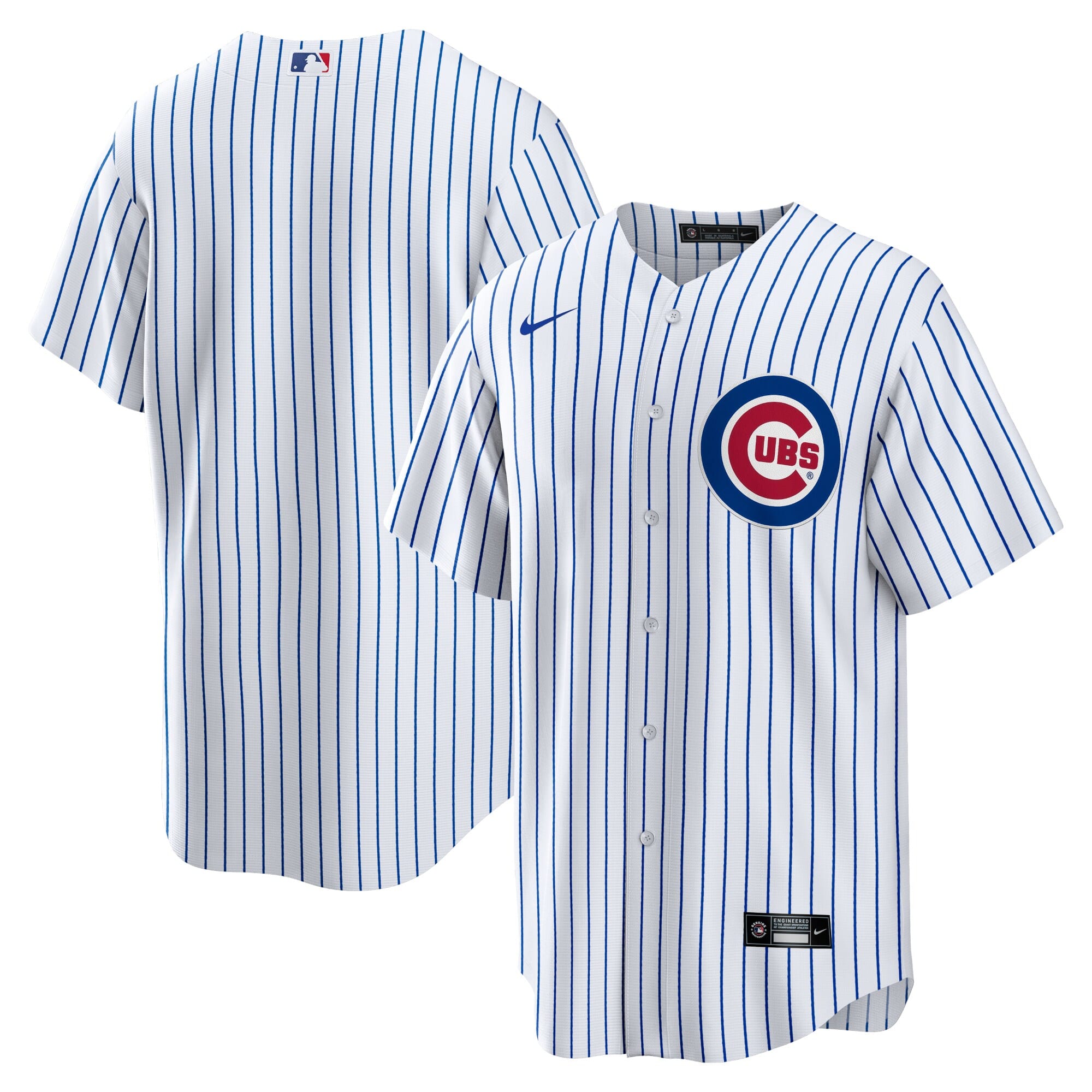 white w cubs shirt