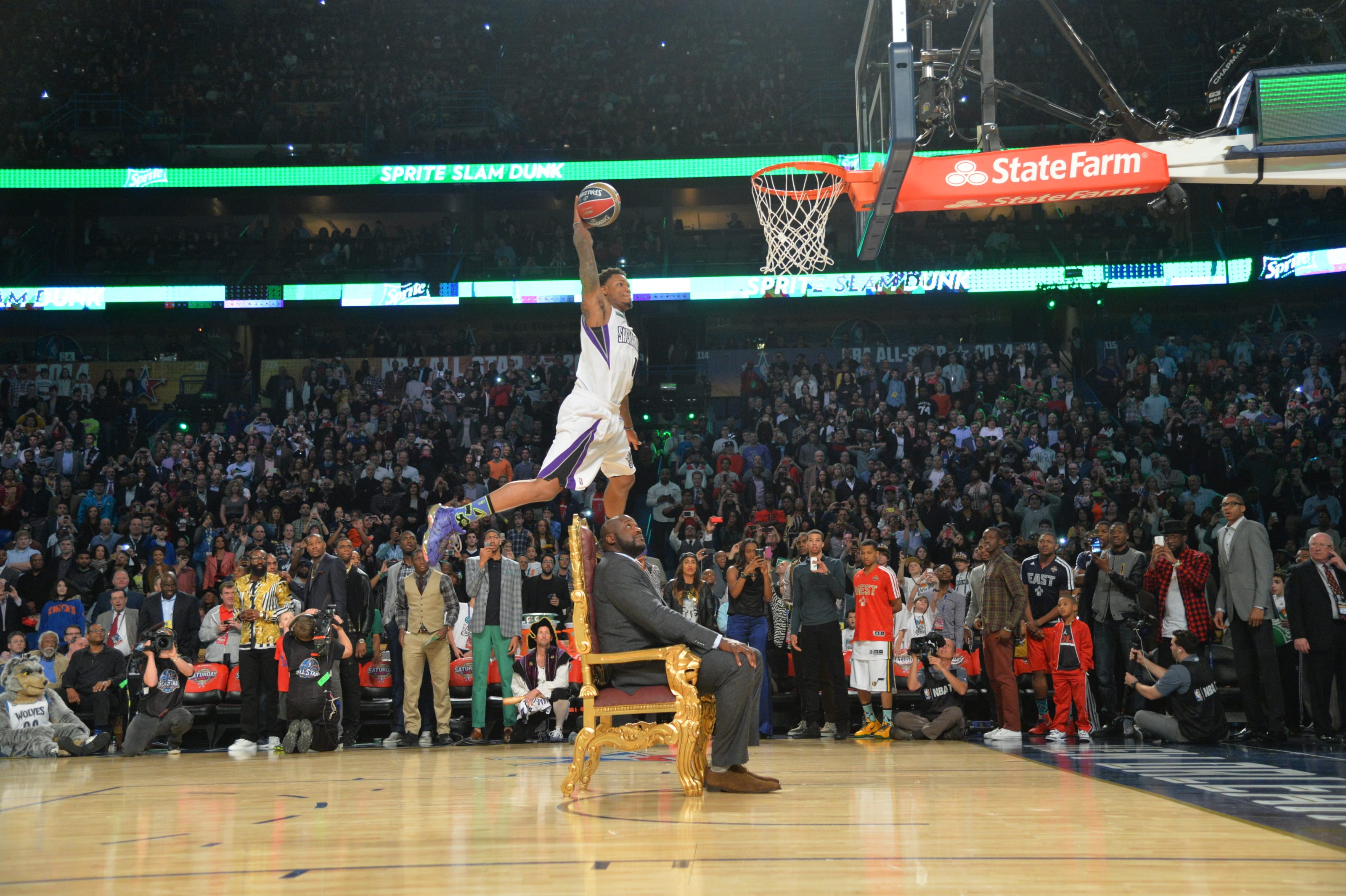 From slam dunks to Shaq's throne: NBA All-Star weekend in clips, NBA