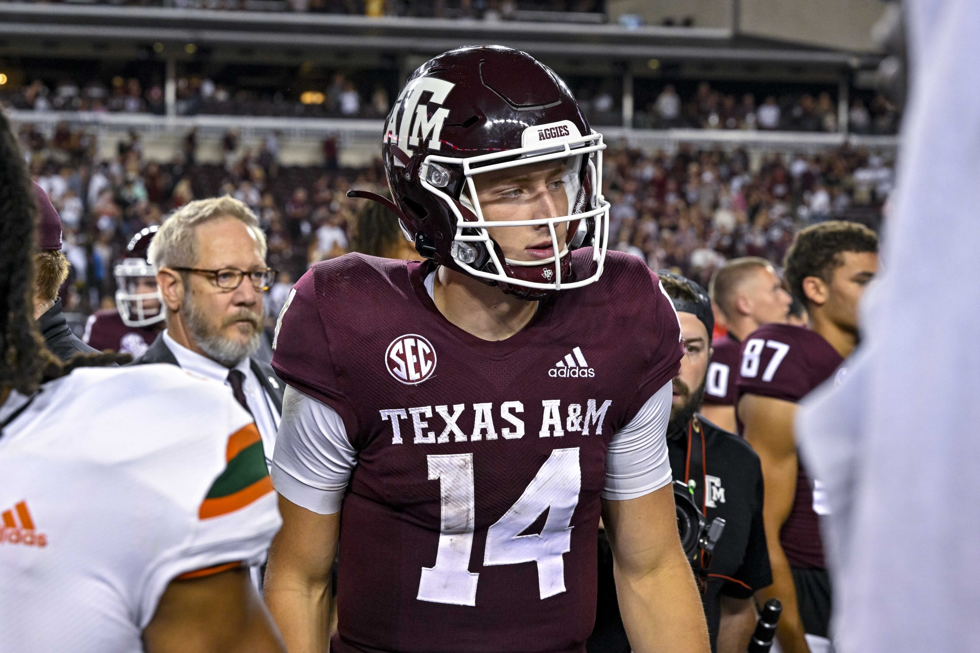Texas A&M Football: Jimbo Fisher 'confident' in Max Johnson after win ...