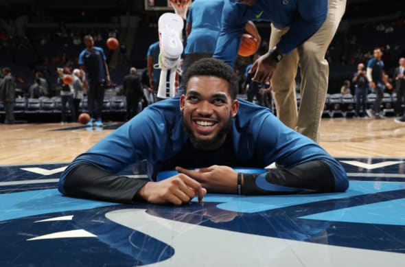 Karl-Anthony Towns of the Minnesota Timberwolves poses for a portrait  News Photo - Getty Images