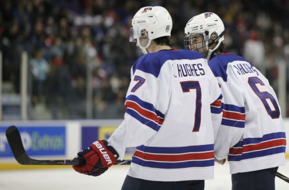 Devils select Jack Hughes first overall at NHL draft; Rangers take