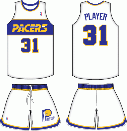 pacers jersey history