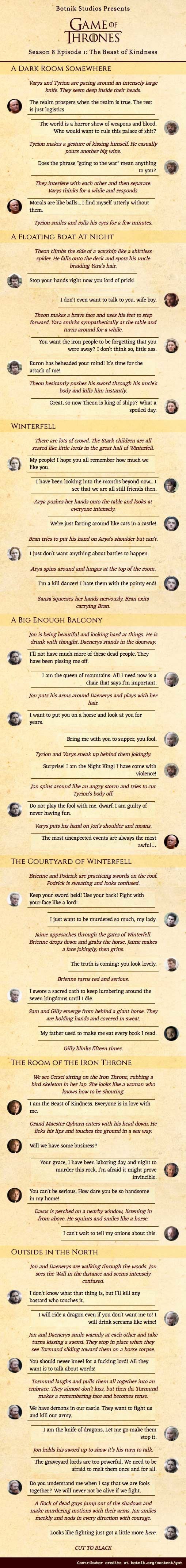 Computer Program Writes A Hilarious Script For Game Of Thrones