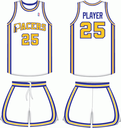 Indiana Pacers Home Uniform  Indiana pacers, Best basketball