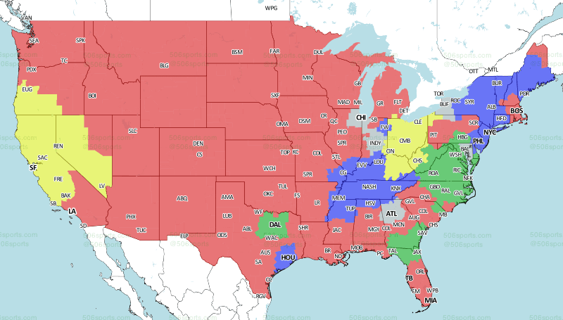 NFL Week 15 National TV Maps: Which games will you get on Sunday