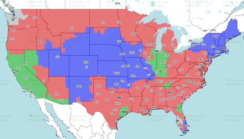 NFL TV Schedule and Broadcast Map: Week 3