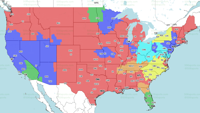 NFL 2017: TV schedule and broadcast map for Week 2