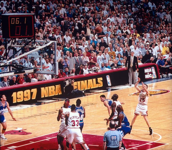90s Chicago Bulls 1996 NBA Champions Basketball Starter Jordan 