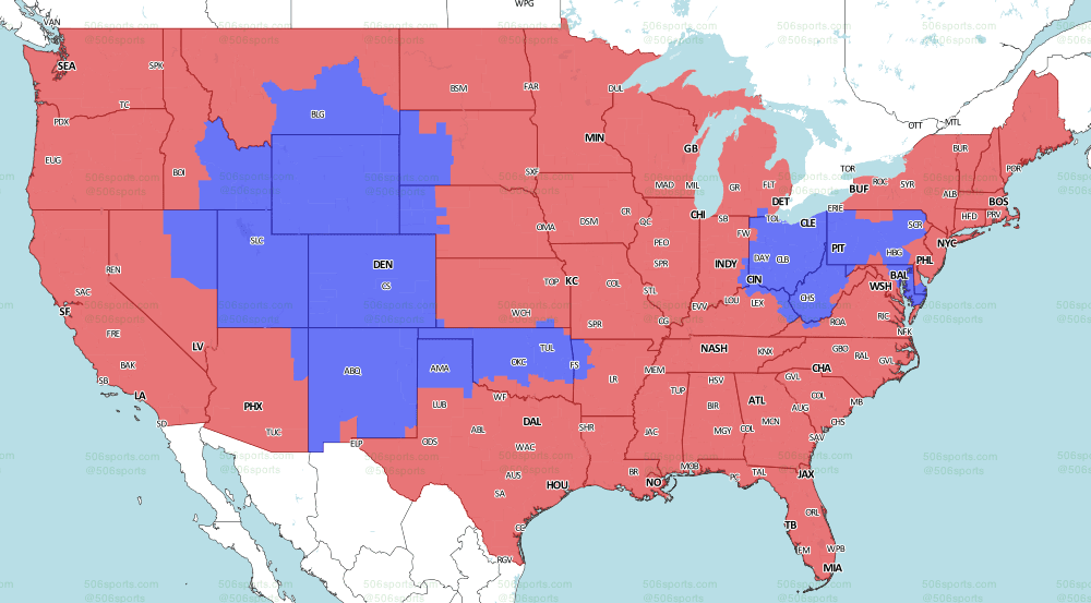 NFL coverage map 2019: TV schedule Week 9