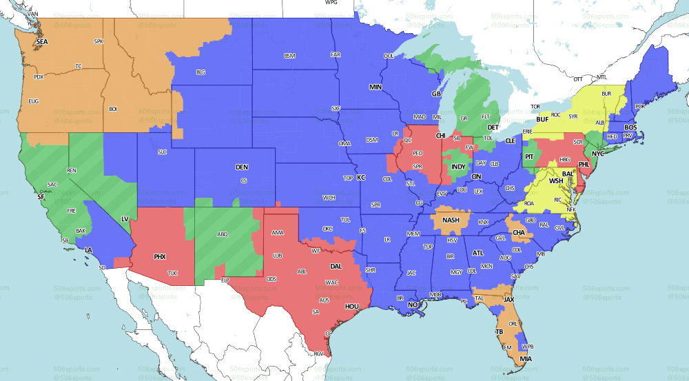 NFL coverage map 2019: TV schedule Week 9