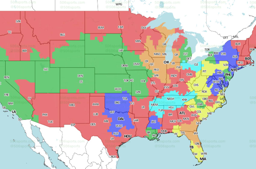 NFL Coverage Map Week 6: TV Schedule for FOX, CBS Broadcasts