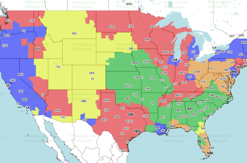 NFL Week 13: TV Schedule and Broadcast Map