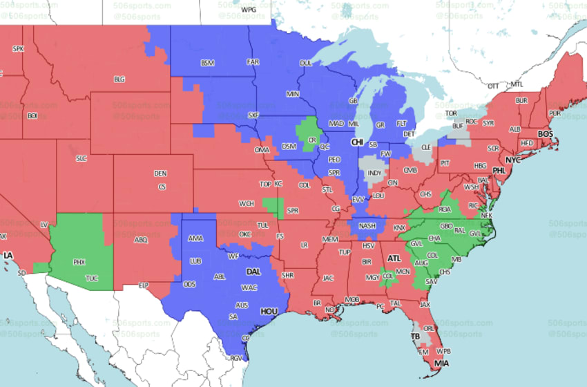 NFL TV Schedule and Broadcast Map Week 8