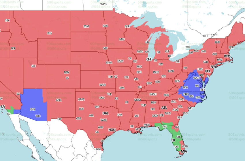 NFL Week 13 TV Schedule and Broadcast Map