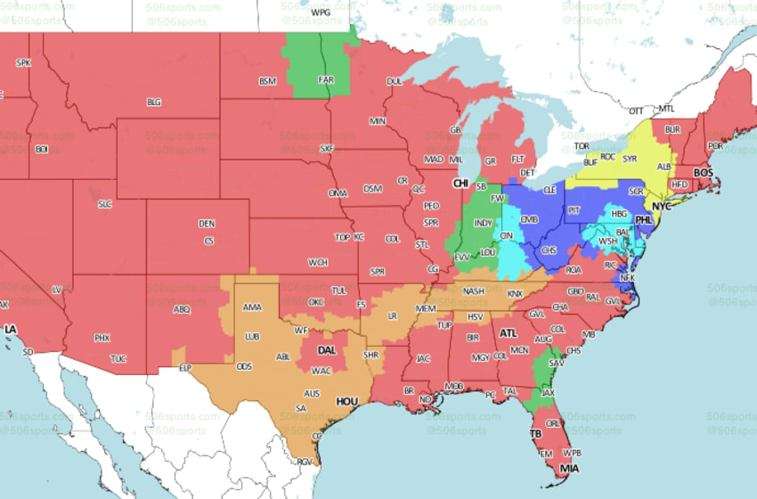 NFL Week 17 TV Schedule, Coverage Maps