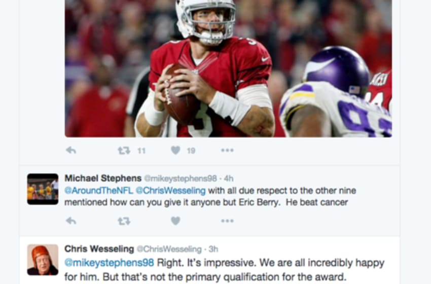 Nfl Com Child Abuser Tops Cancer Survivor For Comeback Poty