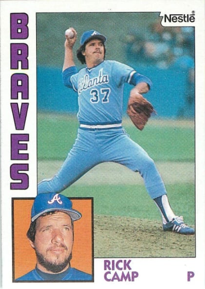 Atlanta Braves Photo (1980) - Rick Camp wearing the Atlanta Braves red  batting practice uniform during the 1980 season