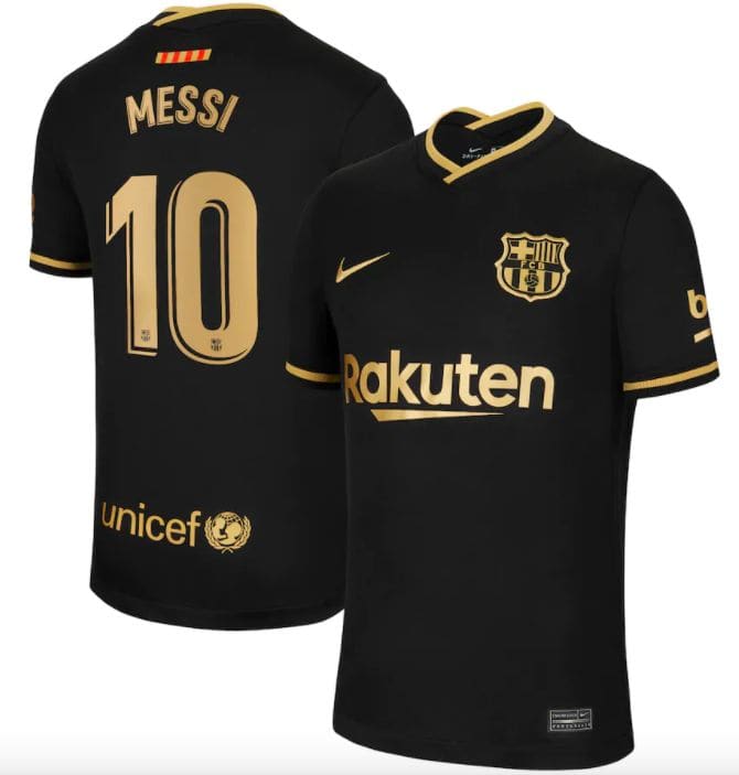 barcelona gold jersey
