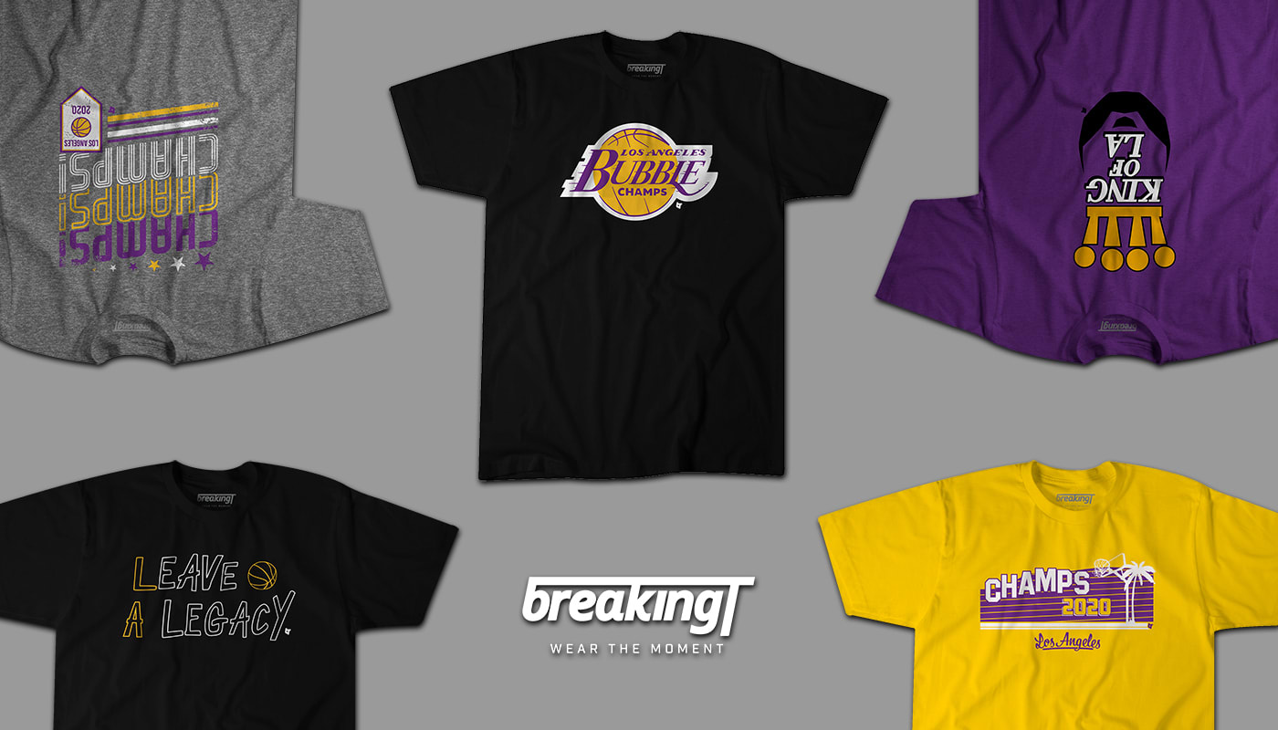 Celebrate the Los Angeles Lakers NBA Championship with new gear