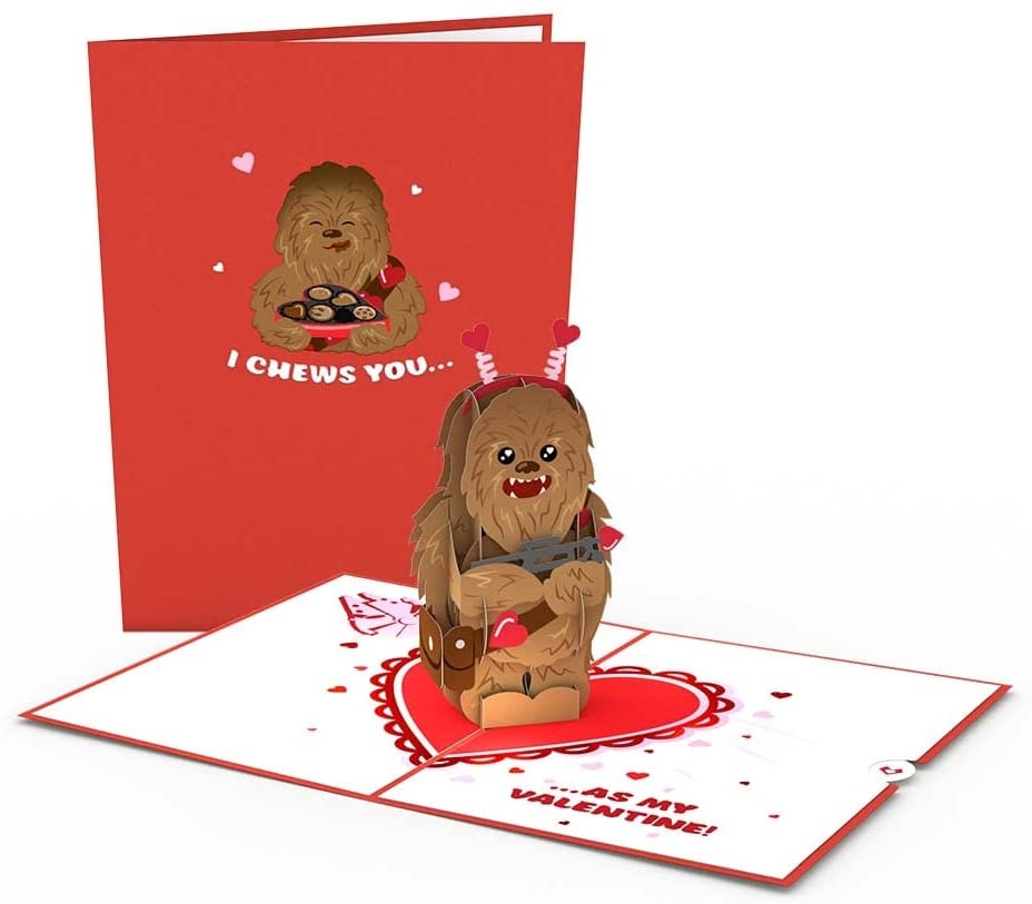 Discover LovePop's'Star Wars'-themed Chewbacca Valentine's Day card on Amazon.