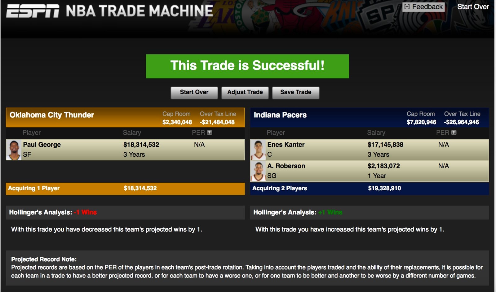 Enes Kanter Finding The Only Player To Consider In Return