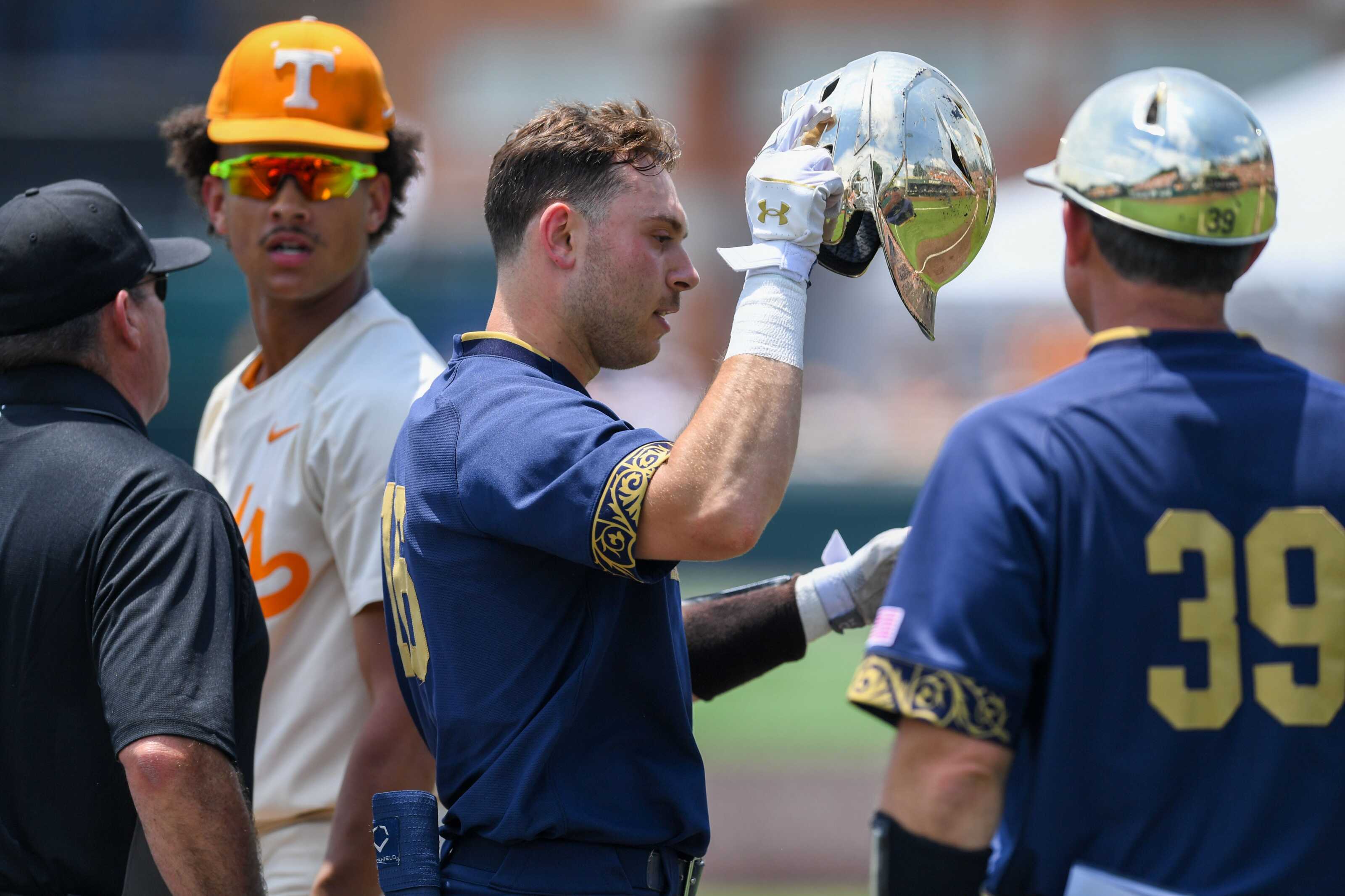 One game will send either Notre or Tennessee to College World Series