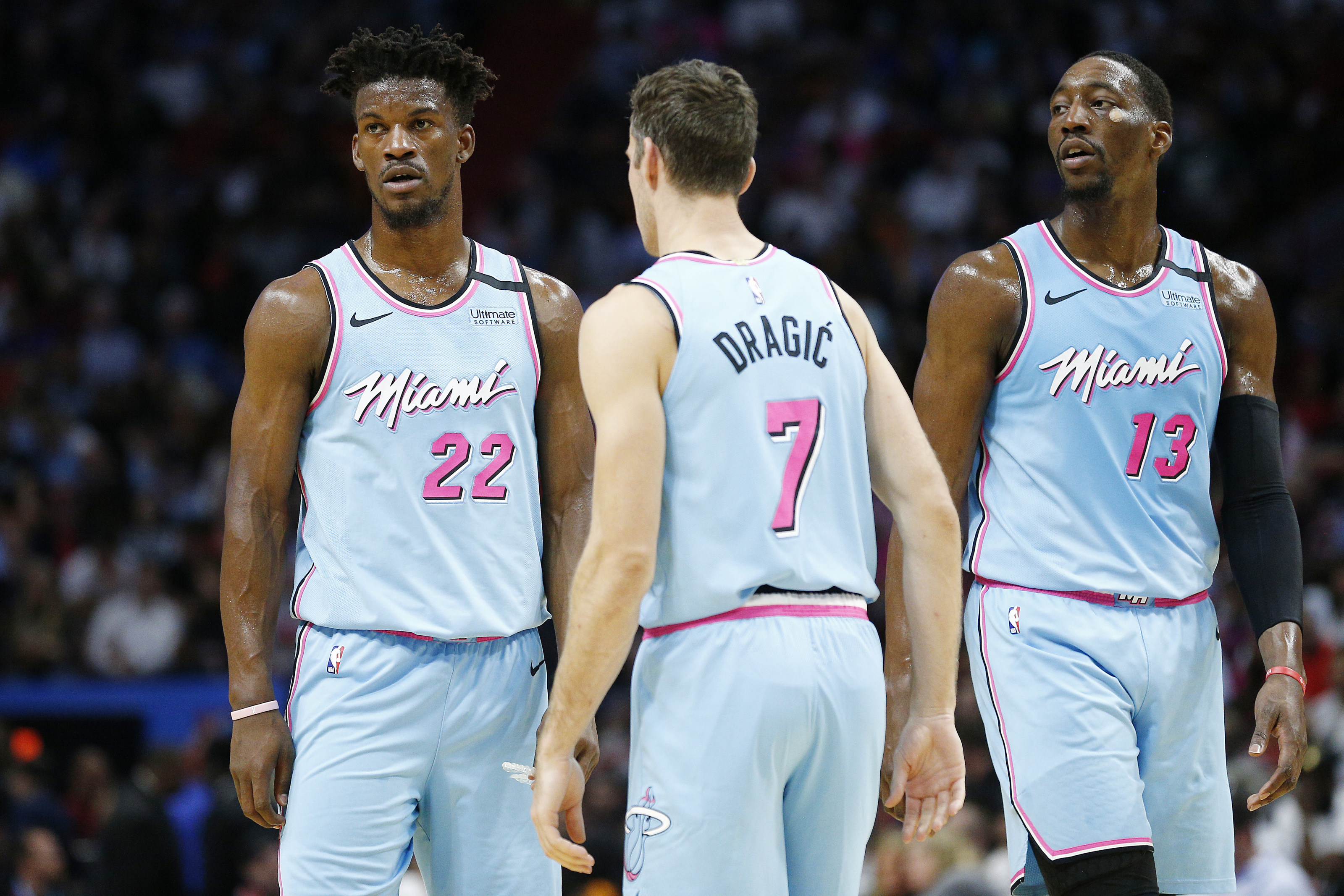 City Edition 2019-2020 Miami Heat Light Blue #22 NBA Jersey,Miami Heat
