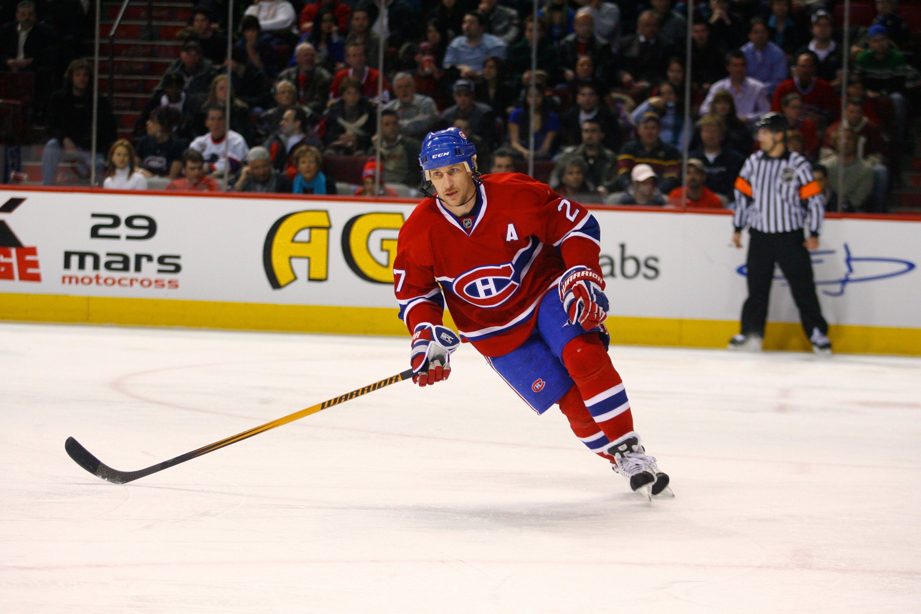 Alexei Kovalev of the Montreal Canadiens looks on during a