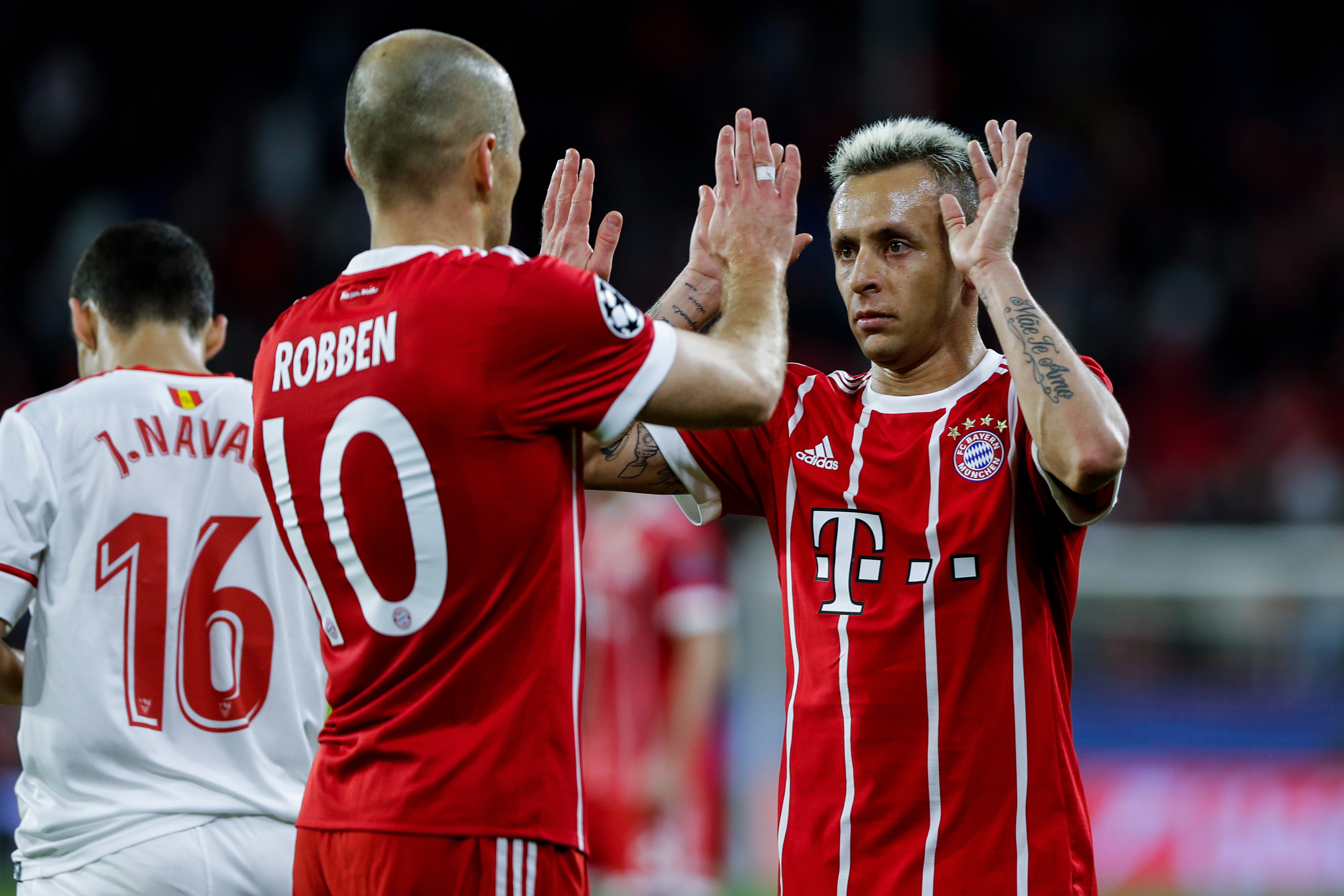 Arjen Robben and reflect on their time at Bayern Munich