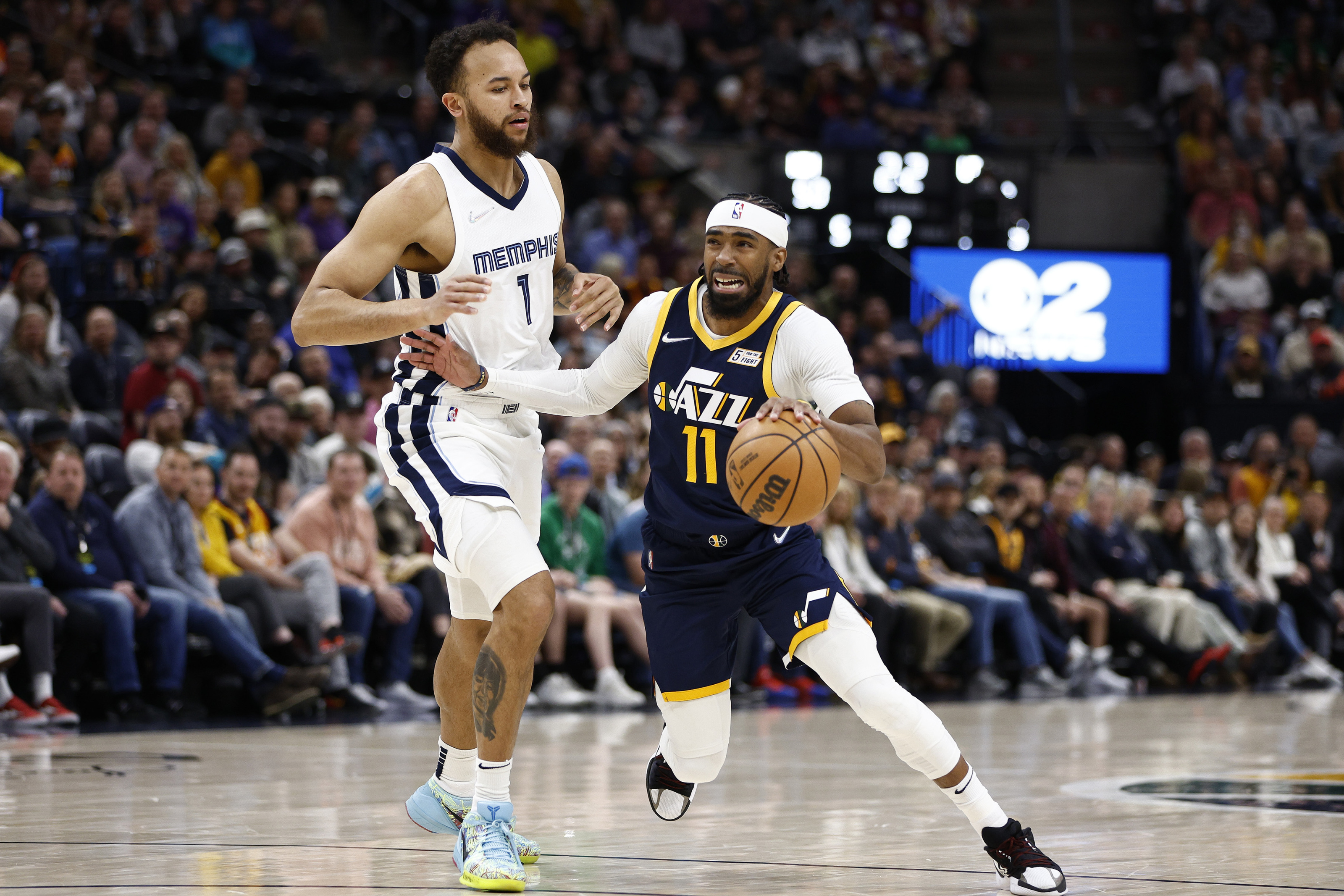 Mike Conley - Memphis Grizzlies - 2019 Taco Bell Skills Challenge -  Game-Issued City Edition Shorts