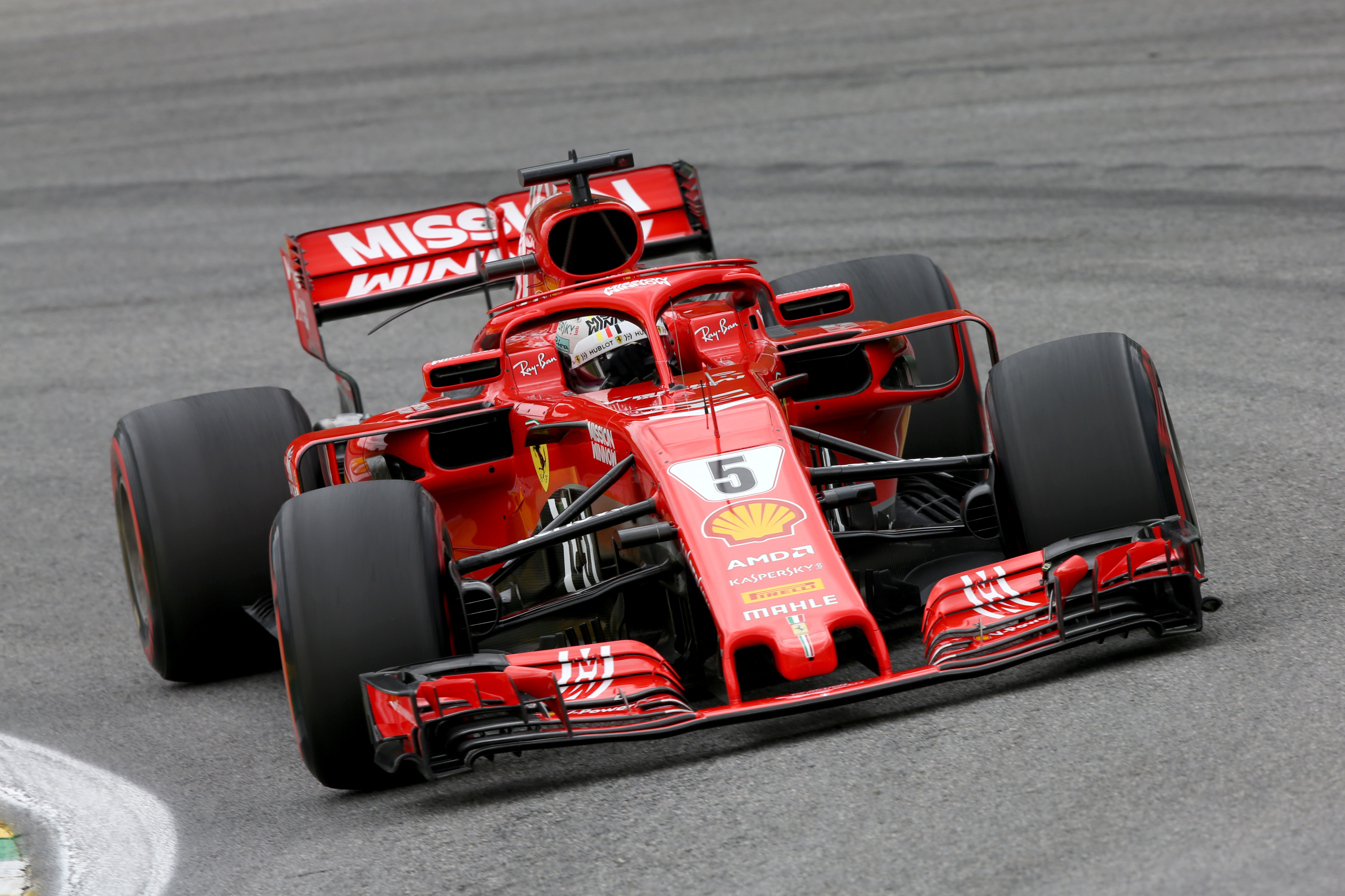 The Ferrari F1 2018 SF71H driven by Vettel once again won the