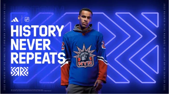 Adidas Authentic New York Rangers Reverse Retro 2.0 NHL Jersey NY