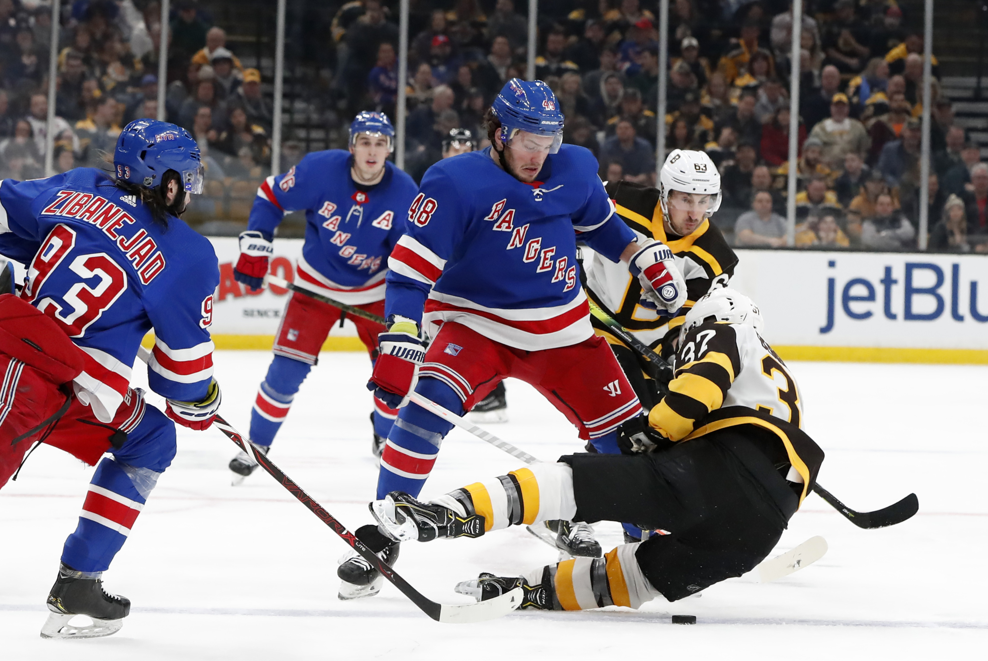New York Rangers V Boston Bruins by Steve Babineau