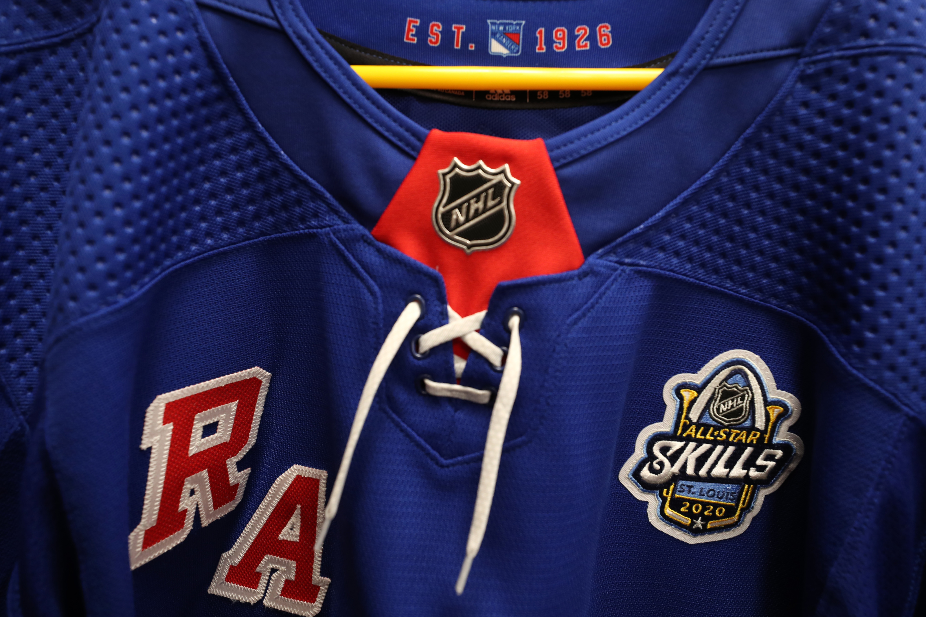 Chris Kreider 2020-21 Upper Deck SP NHL All-Star Blue Jersey Card AS1-CK  Rangers