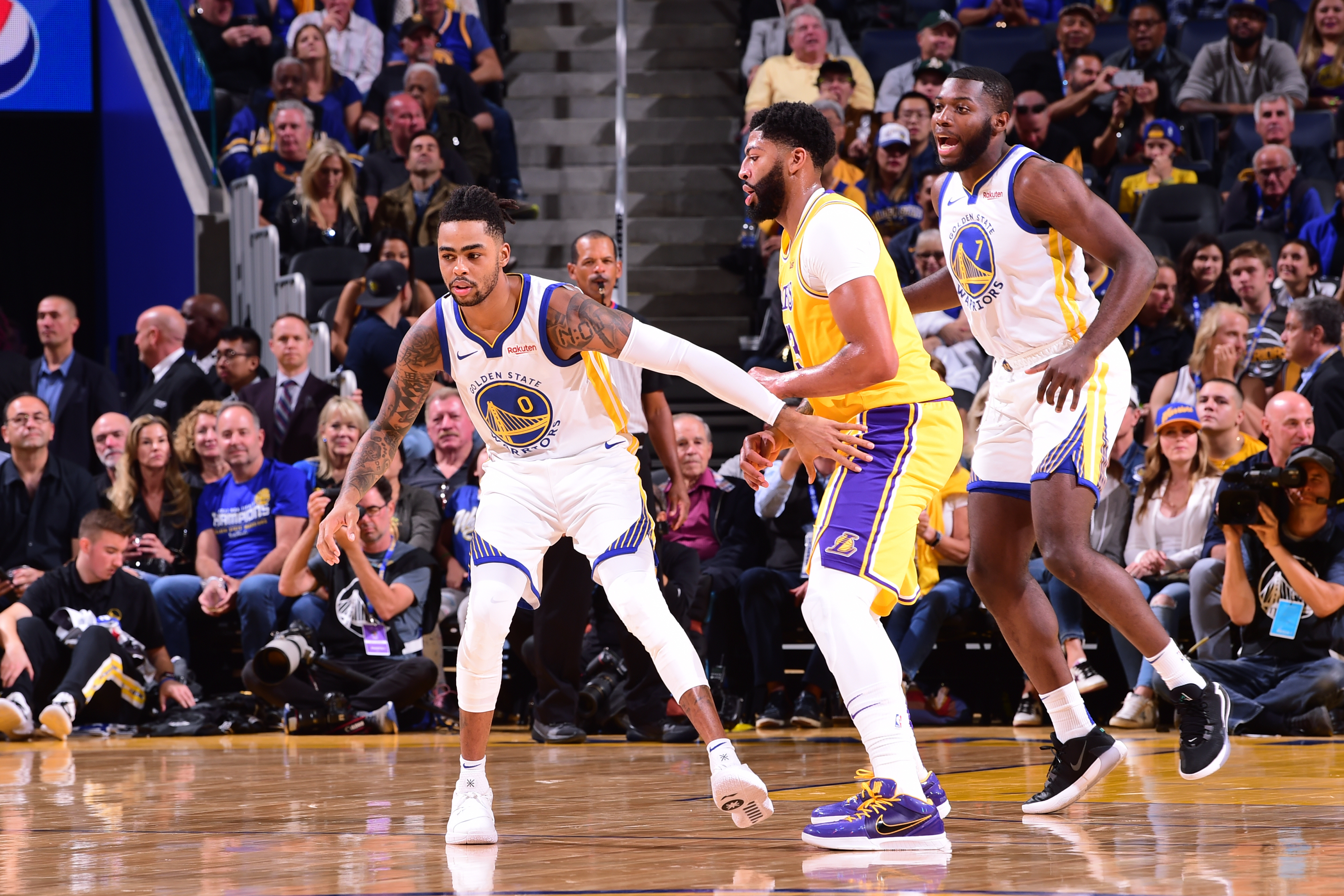 D'Angelo Russell still adjusting to playing with the Warriors