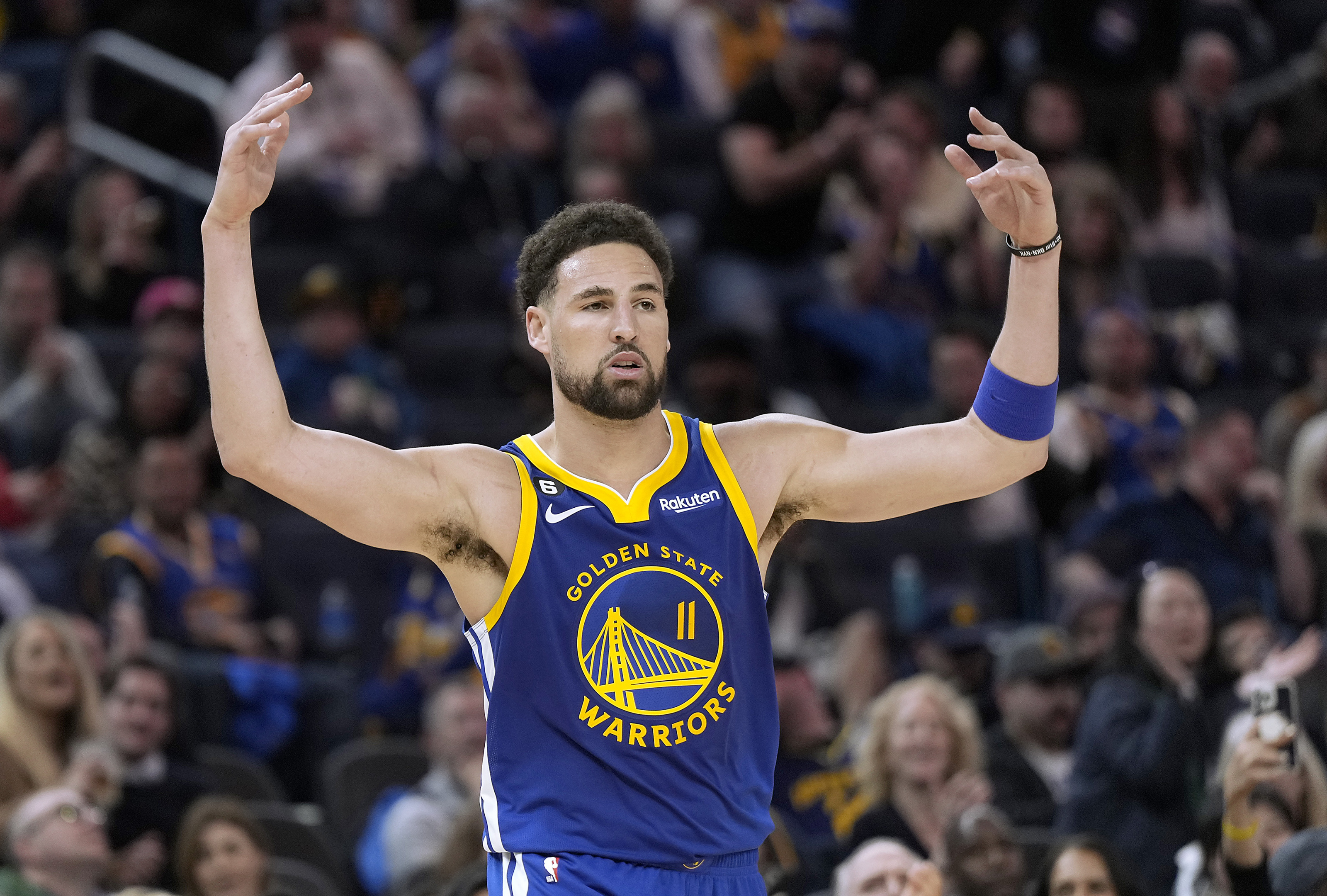 Klay Thompson sets career high in 3-pointers in 1st full season