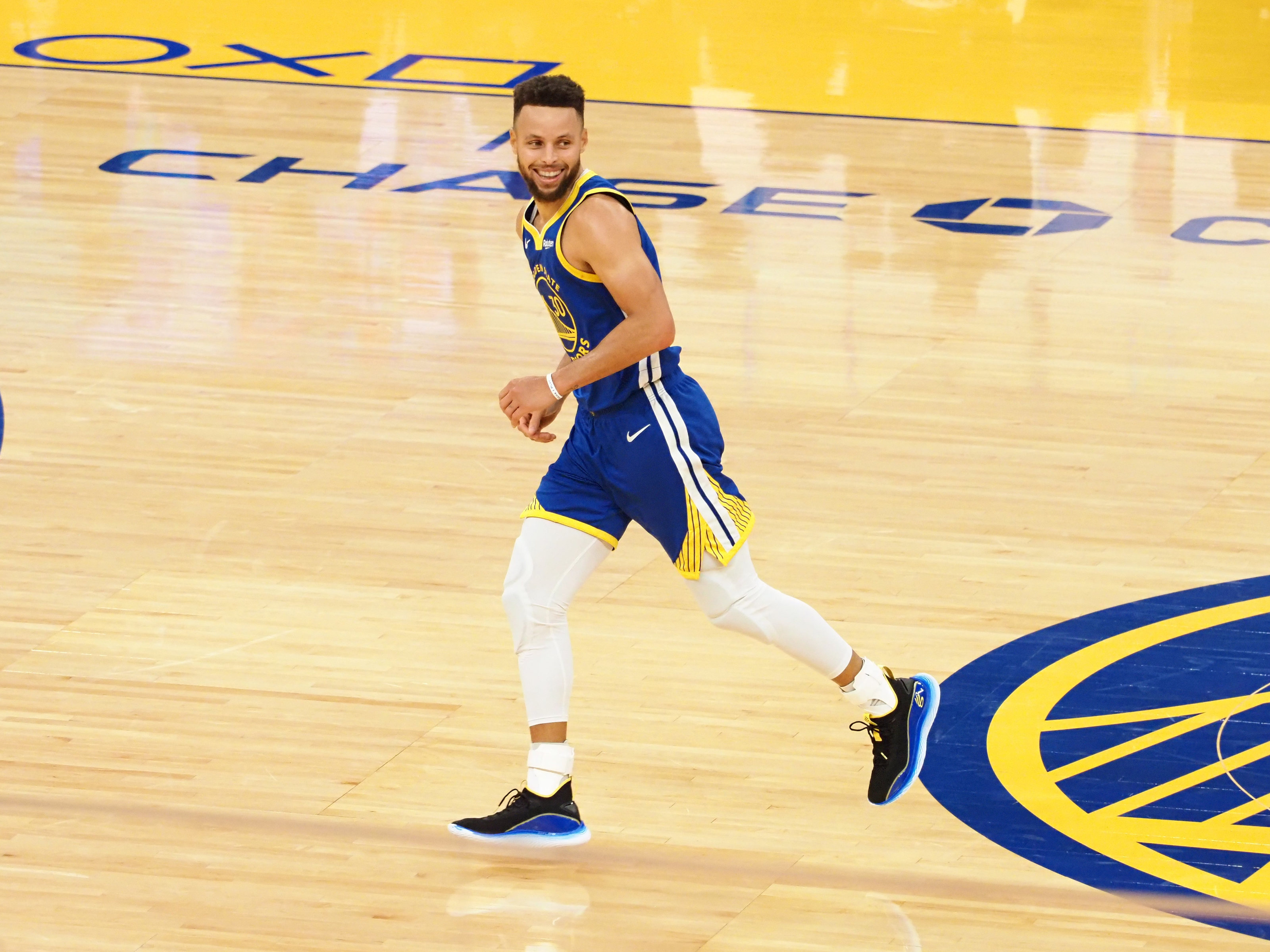 Stephen Curry plays the game with - Golden State Warriors