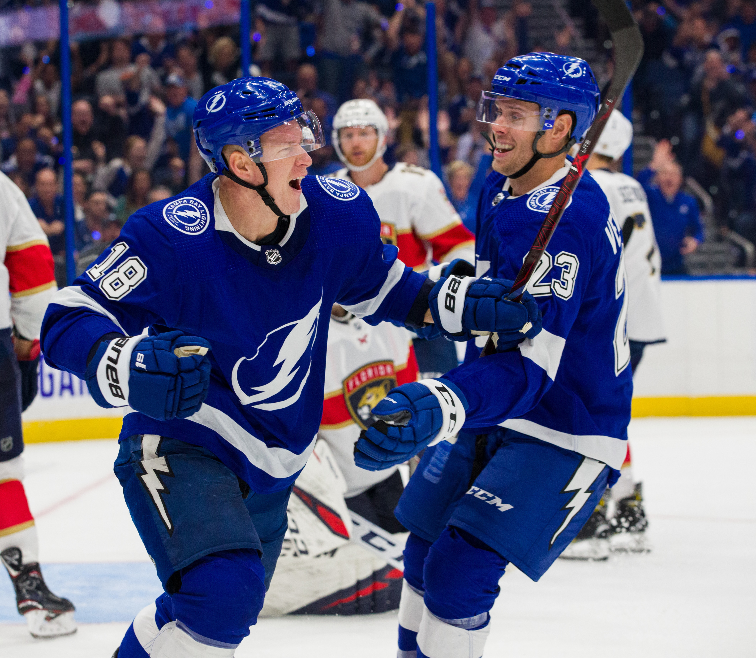 Ondrej Palat of the Tampa Bay Lightning wear a special jersey during  News Photo - Getty Images
