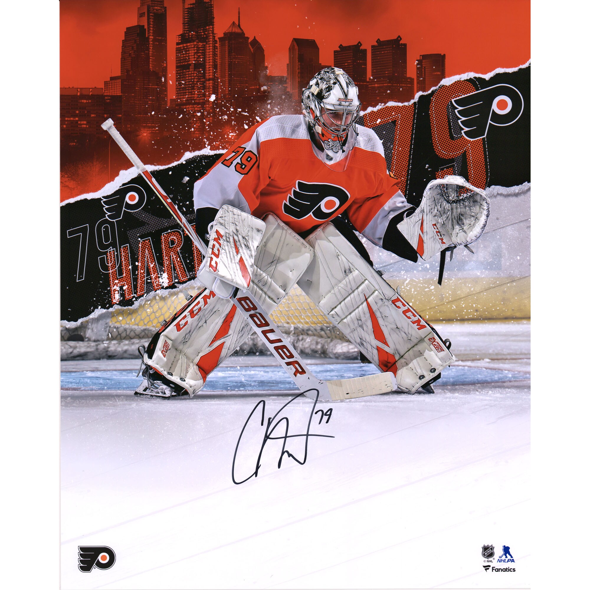 Carter Hart Signed Philadelphia Flyers Mini Replica Goalie Mask Fanatics