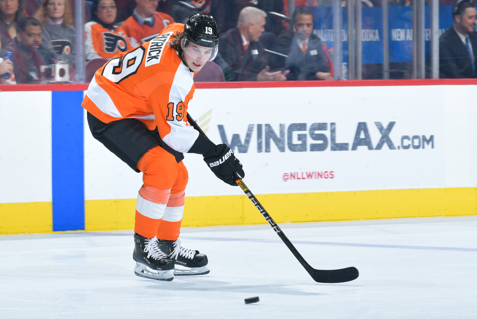 Nolan Patrick scores to highlight the Flyers' roster-deciding scrimmage