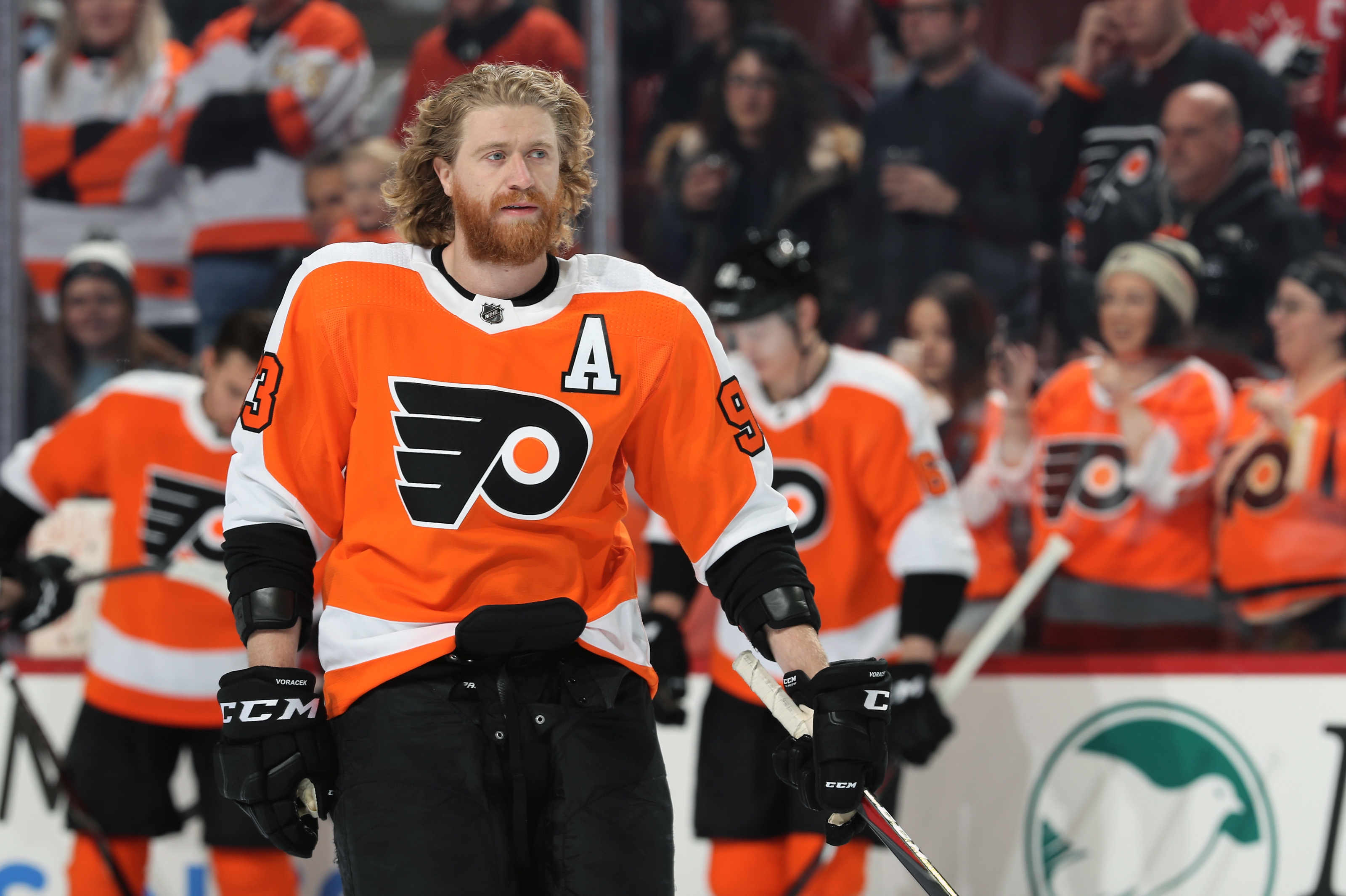 Jakub Voracek had the greatest reaction to seeing the Flyers' new