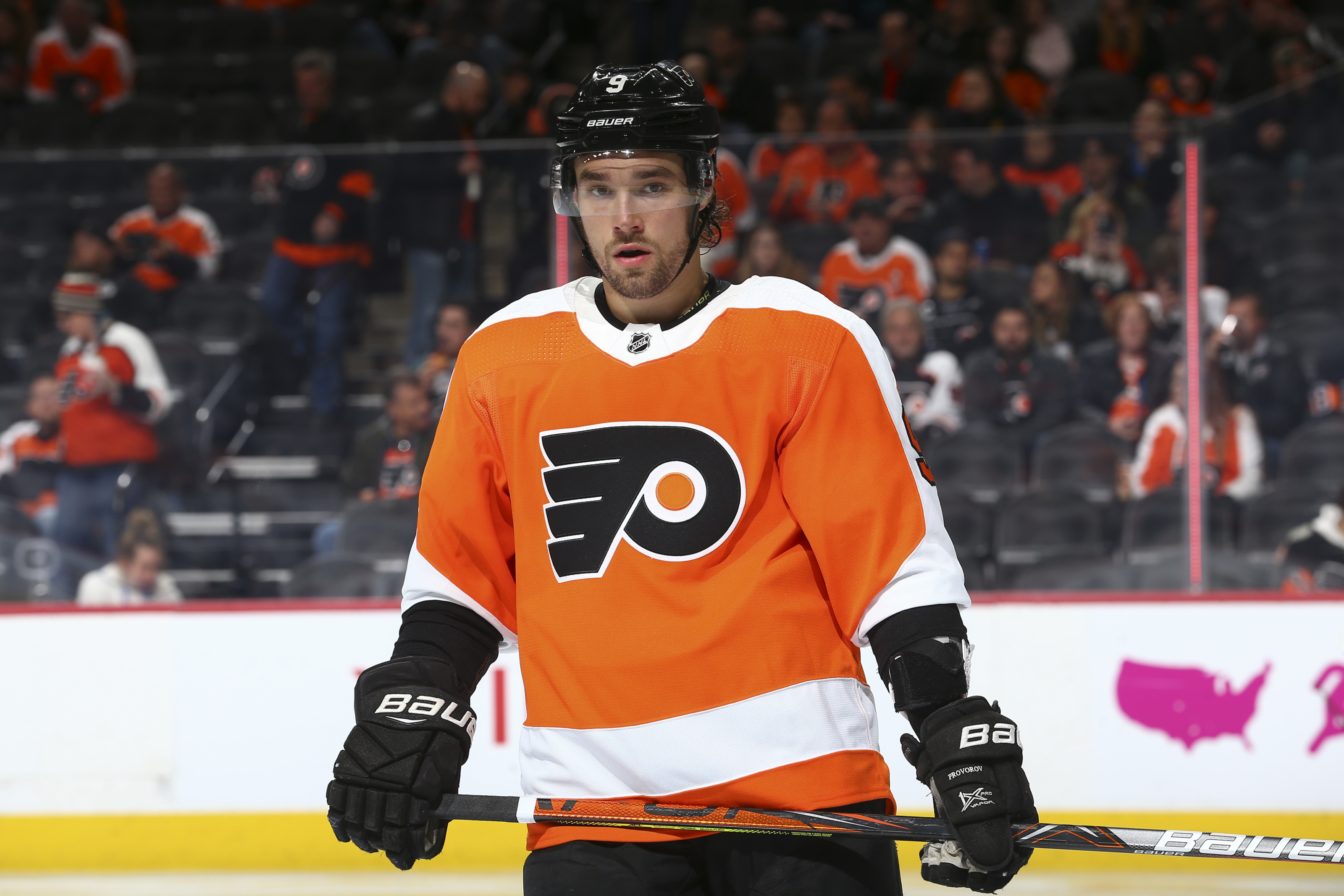 Philadelphia Flyers player Ivan Provorov refused to wear a custom made, Philadelphia Flyers