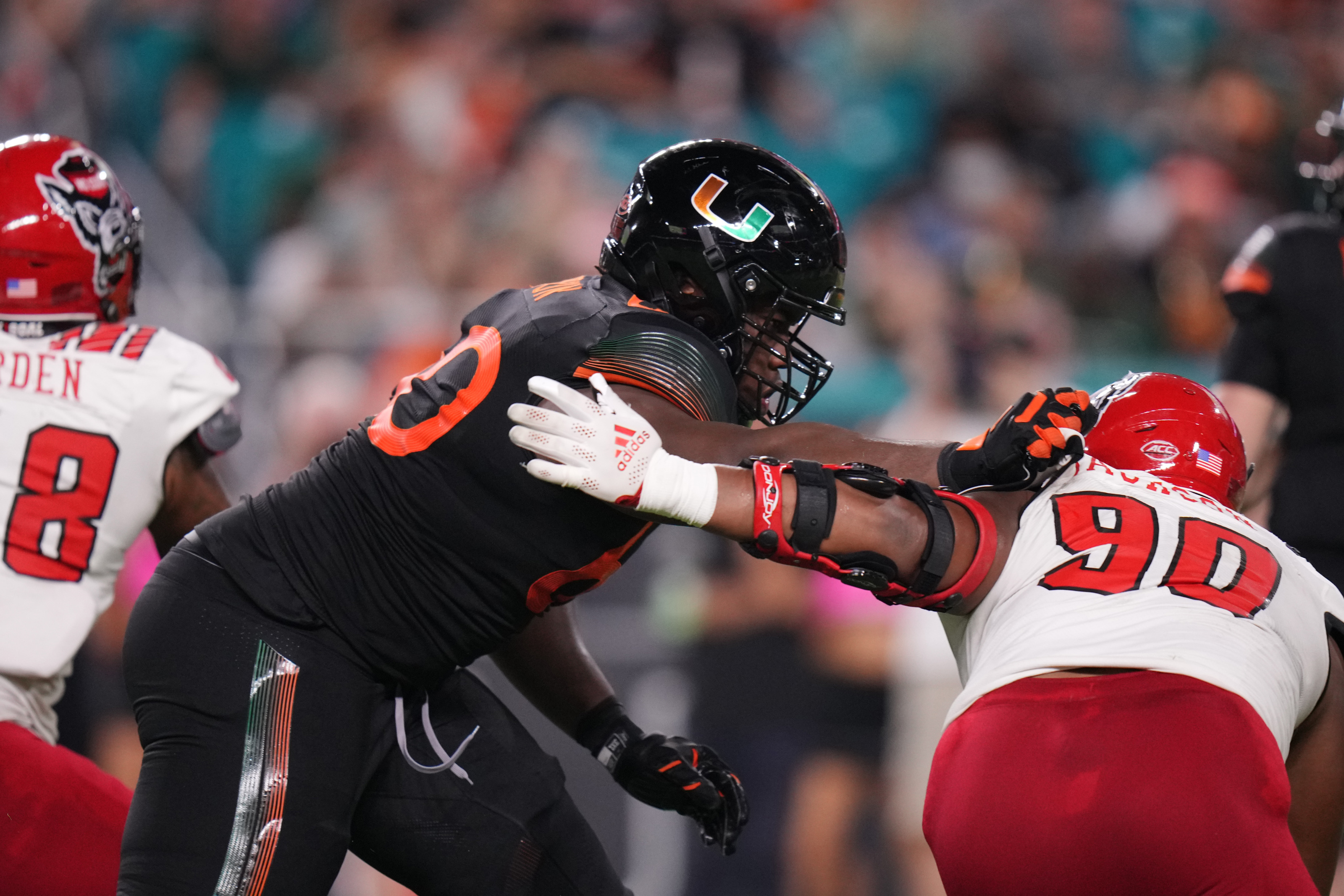 Left tackle Zion Nelson only Miami football player in PFF NFL Draft Big  Board