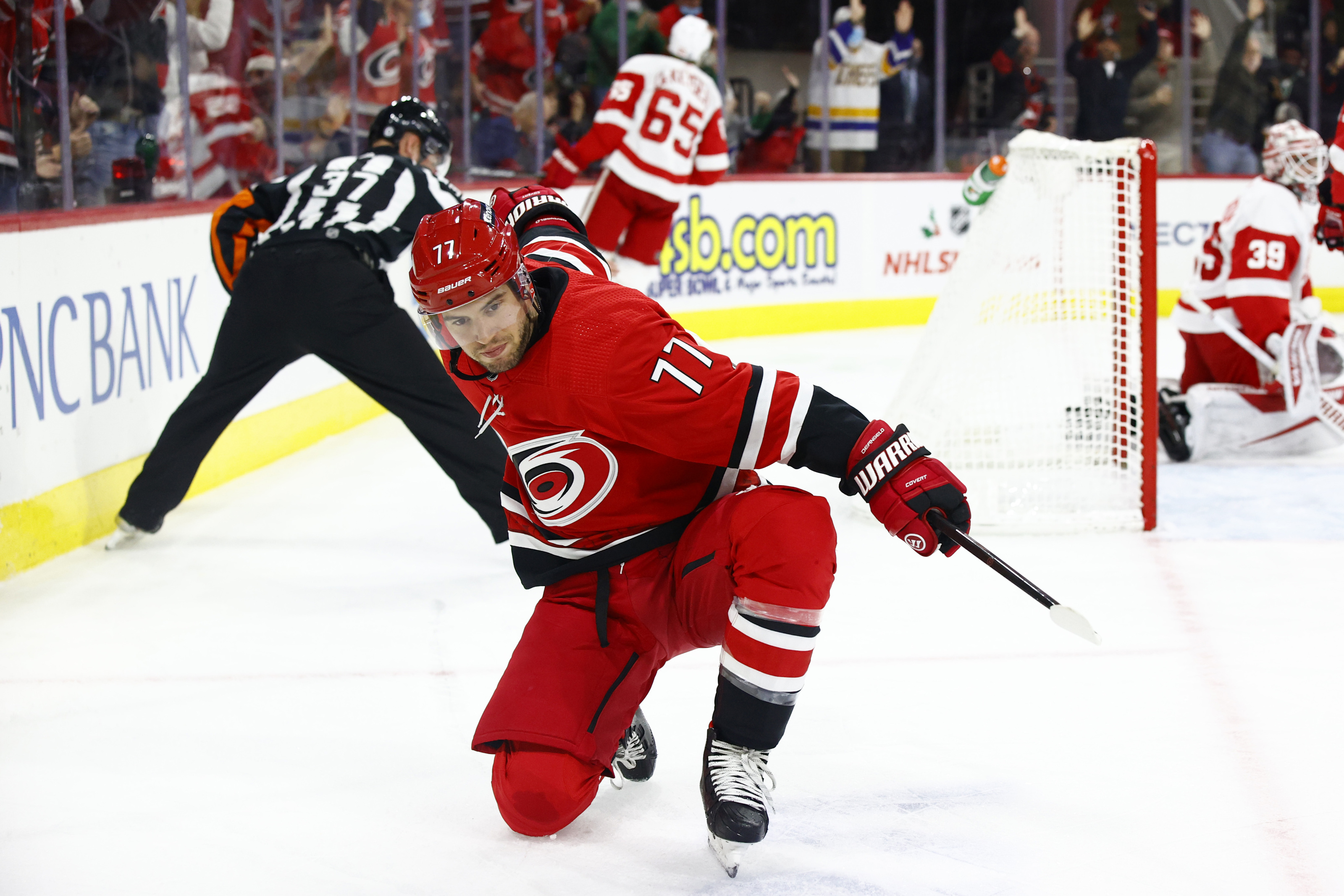 Hurricanes' Tony DeAngelo out close to a month with upper-body