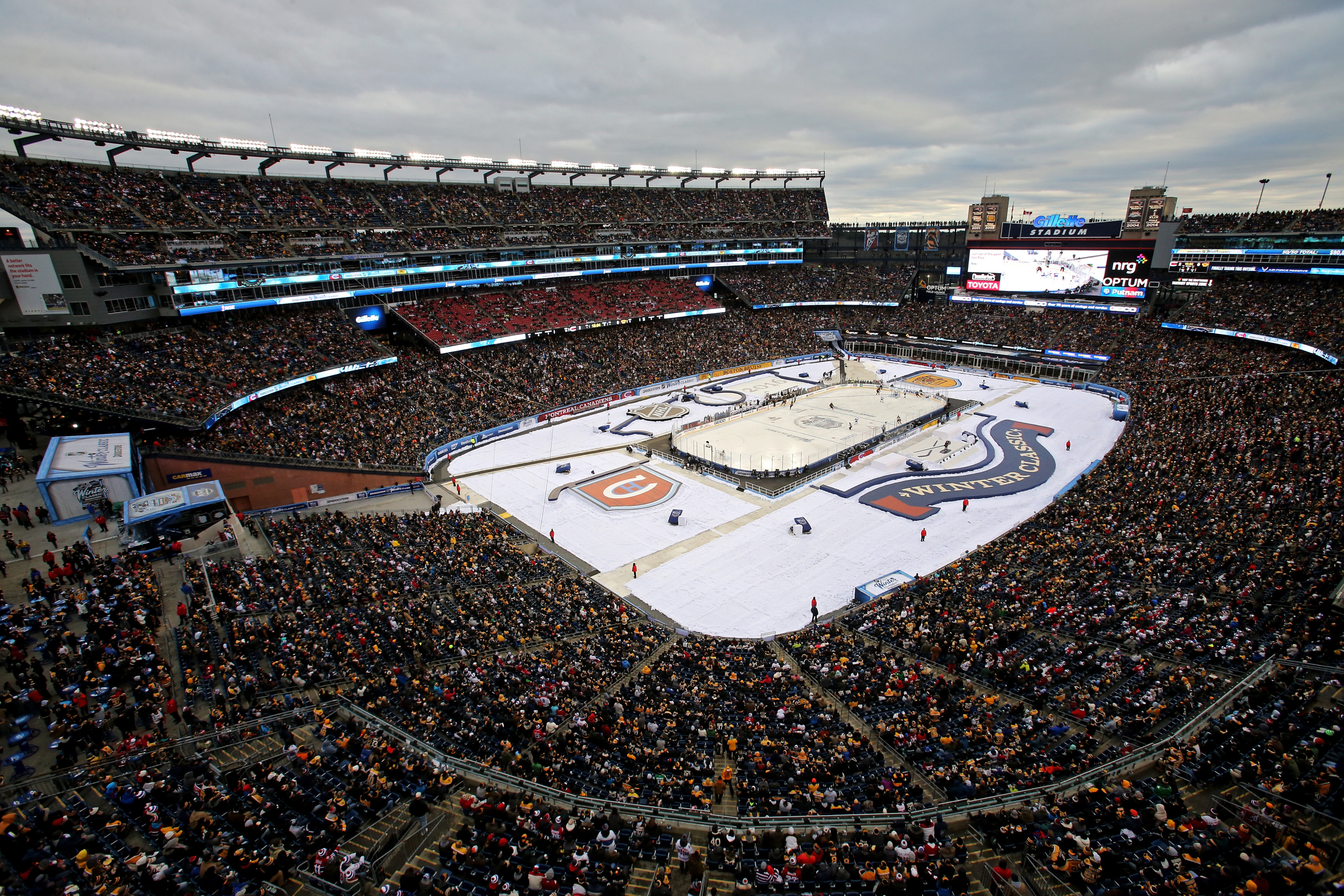 January 1, 2010 NHL Winter Classic at Fenway Park.