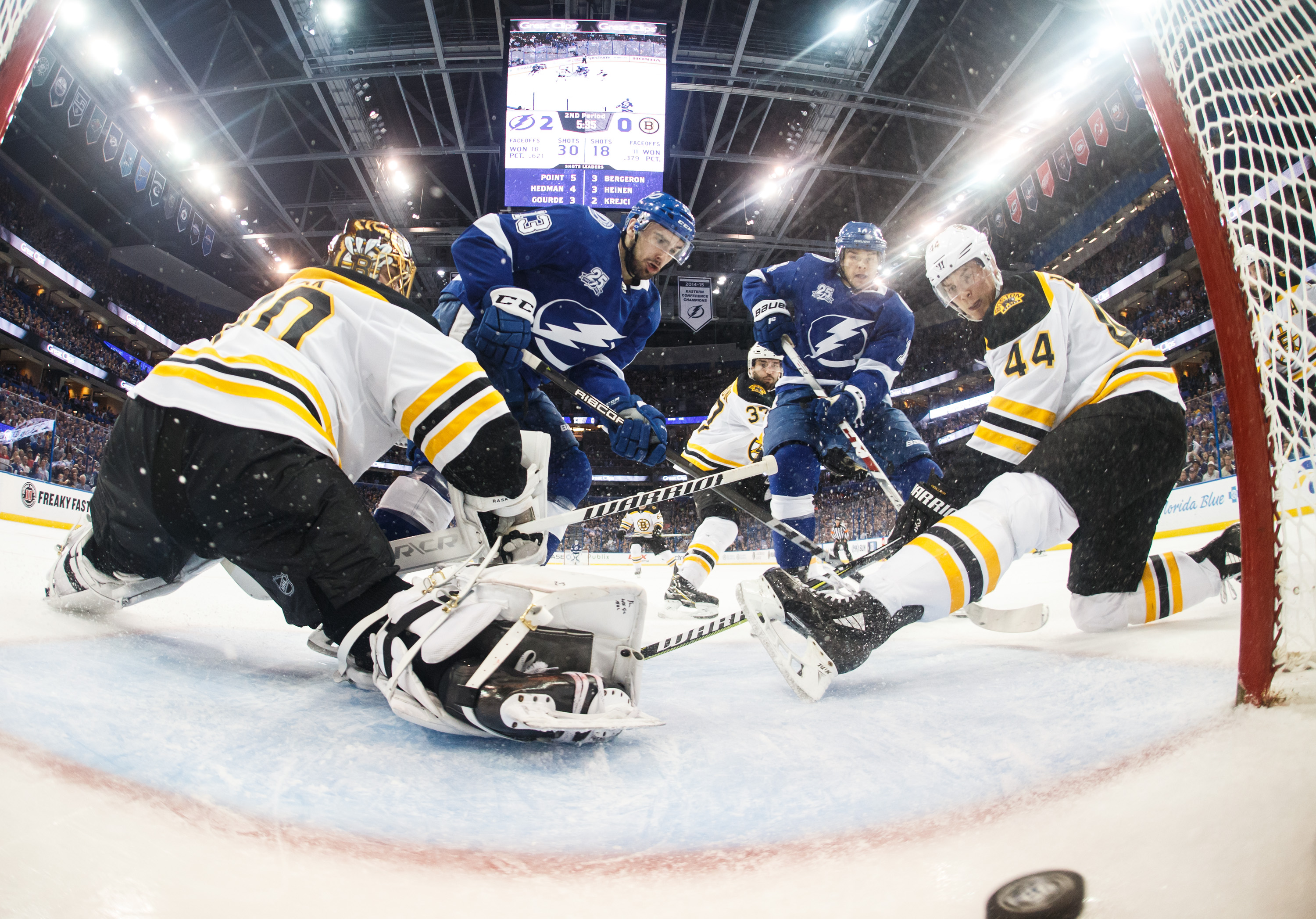 NHL: Tuukka Rask gets shutout as Bruins beat Lightning